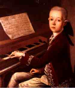 Mozart als Knabe
